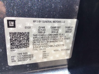 2019 Chevrolet Silverado 1500 LT Trail Boss
