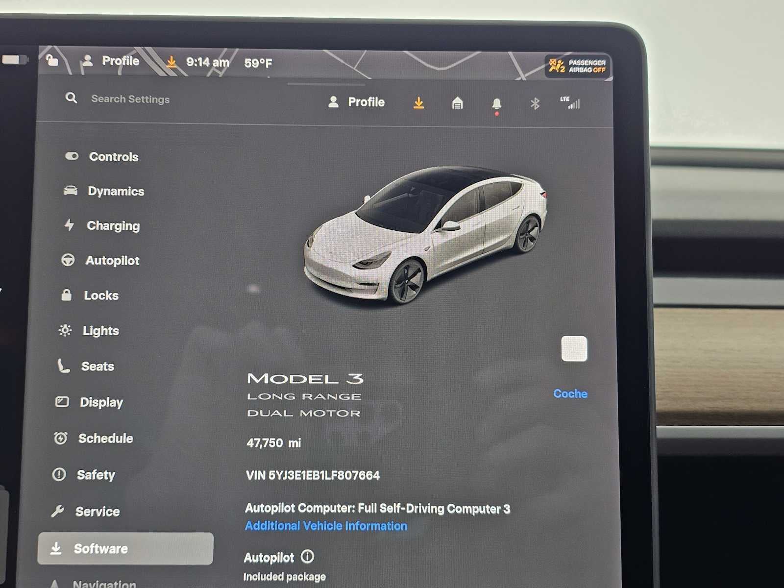 2020 Tesla Model 3 Long Range